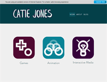 Tablet Screenshot of catie-jones.com